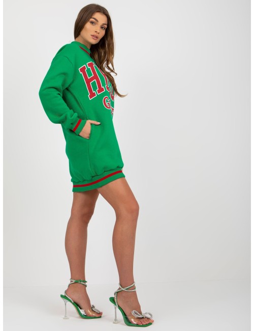 Długa bluza oversize z napisami