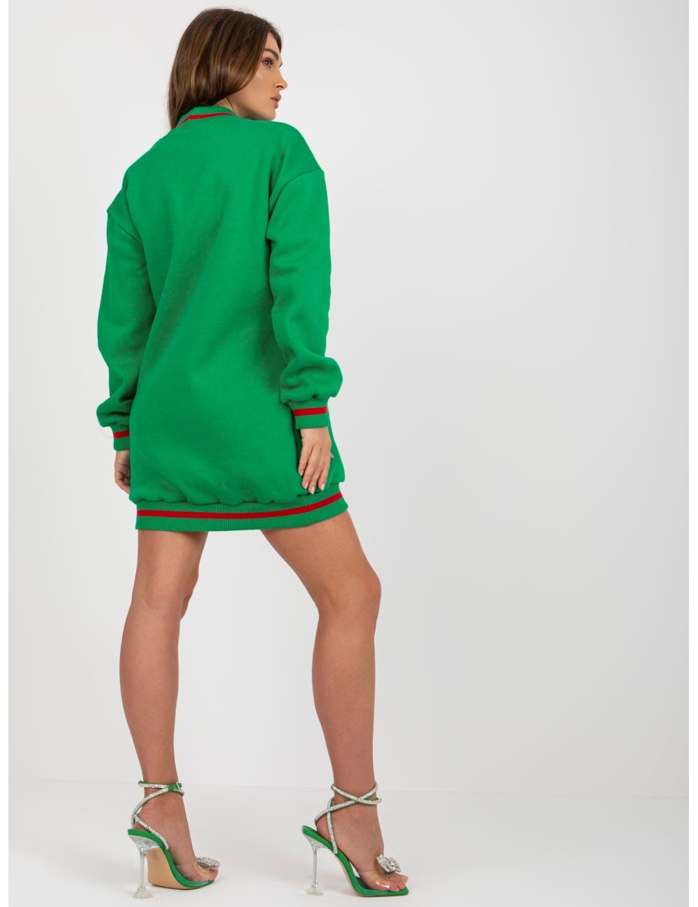 Długa bluza oversize z napisami