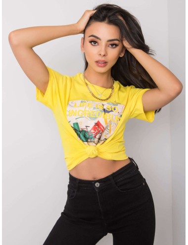 T-shirt bawełniany z napisem