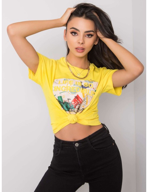 T-shirt bawełniany z napisem