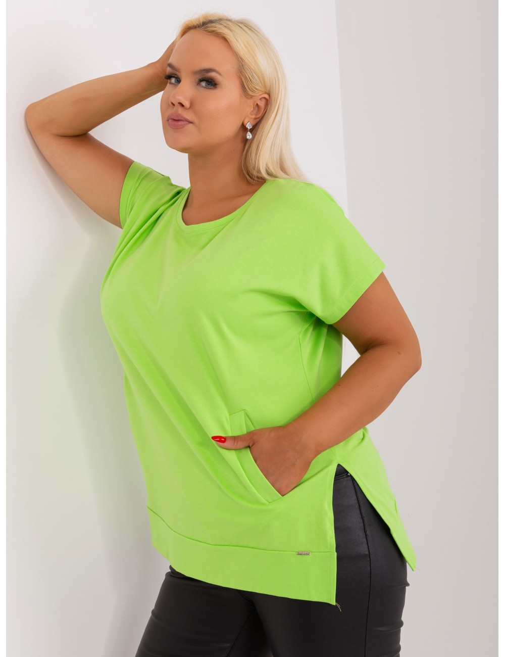 Bluzka plus size z bawełny