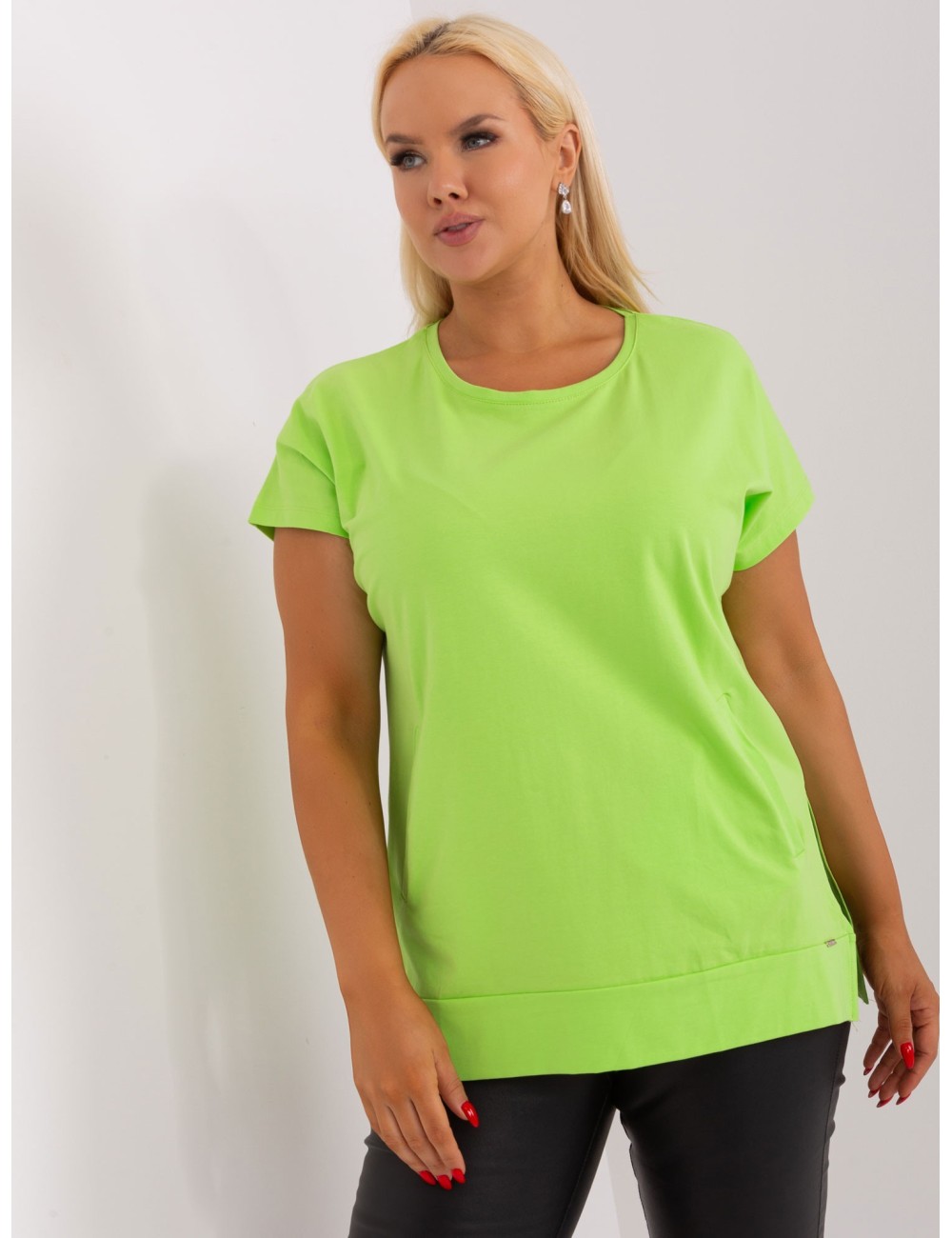 Bluzka plus size z bawełny