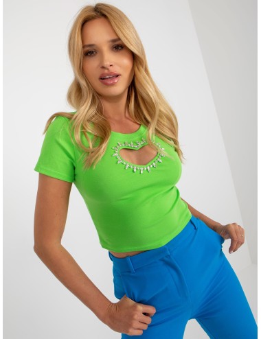 T-shirt z aplikacją w kształcie serca