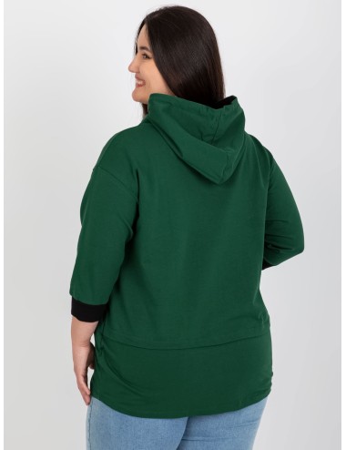 Damska bluza plus size z napisem
