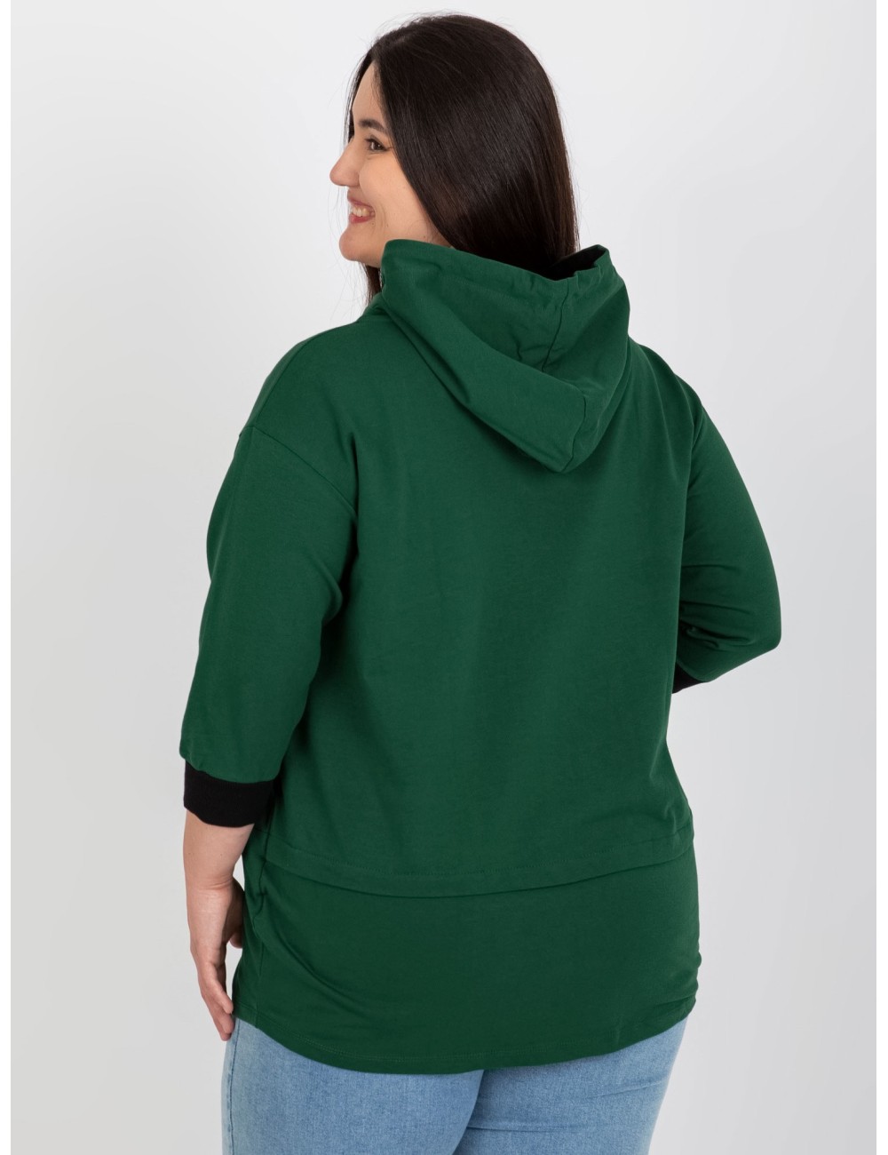 Damska bluza plus size z napisem