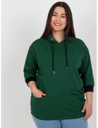 Damska bluza plus size z napisem