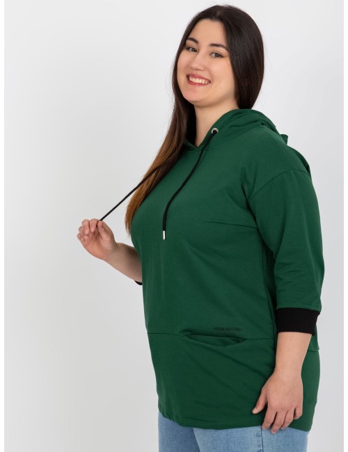Damska bluza plus size z napisem