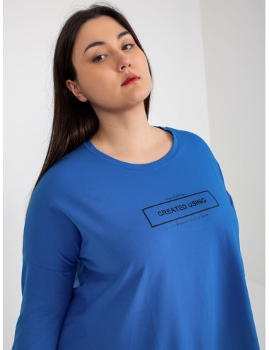 Dresowa tunika plus size z napisami