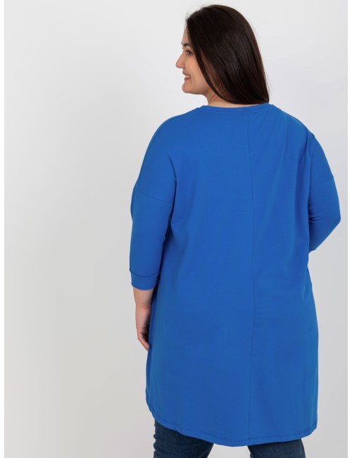 Dresowa tunika plus size z napisami