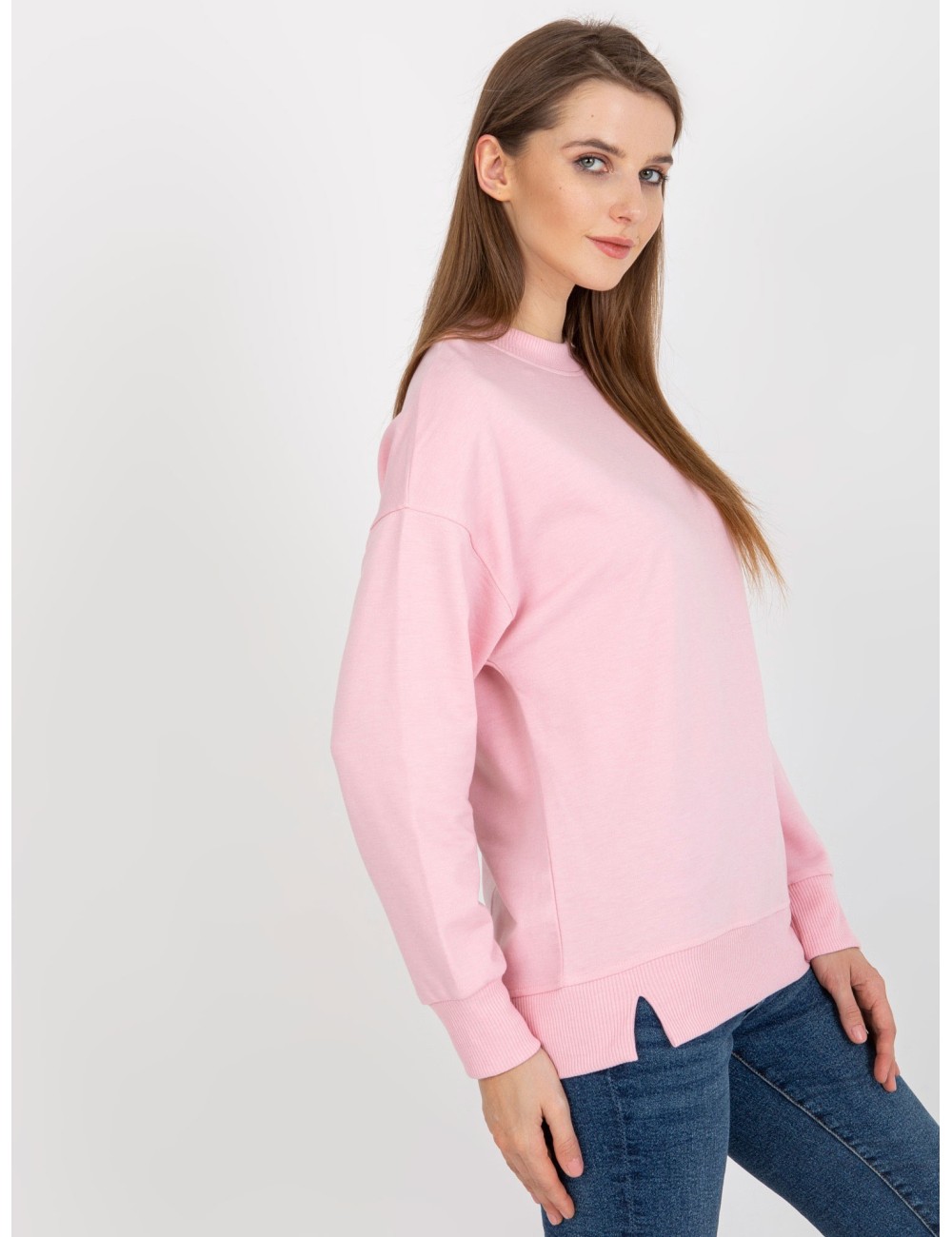 Bluza basic bez kaptura z rozcięciami