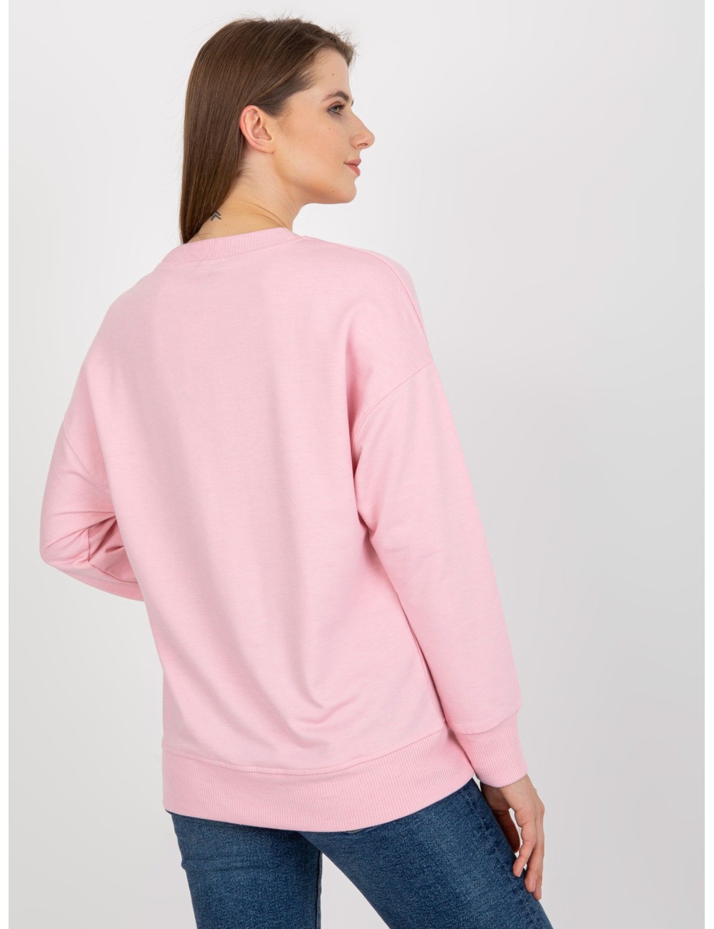 Bluza basic bez kaptura z rozcięciami