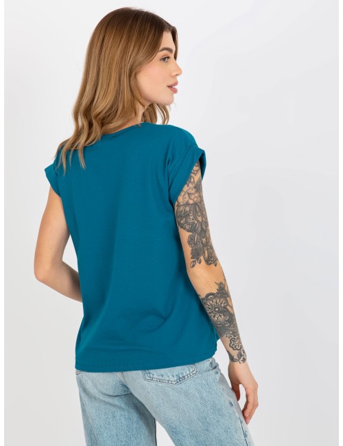 Damski t-shirt basic z bawełny Revolution