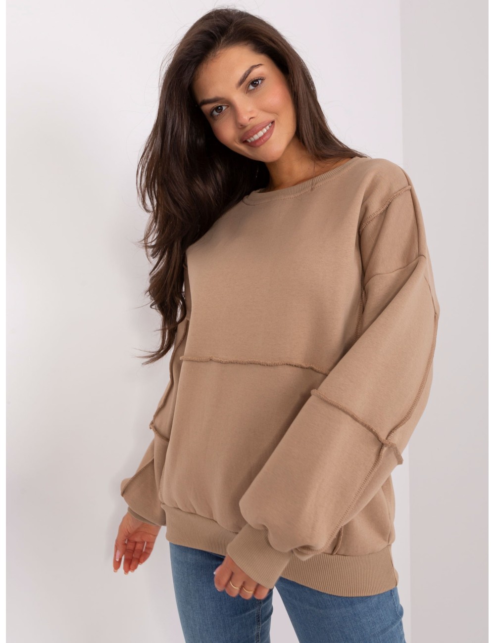 Bluza bez kaptura z okrągłym dekoltem