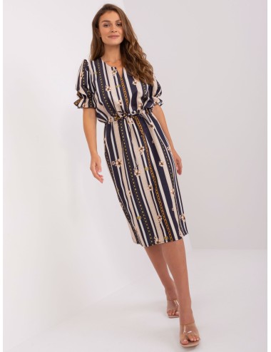 Sukienka z printem i krótkim rękawem