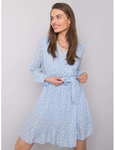 OCH BELLA Beżowa sukienka w kwiaty