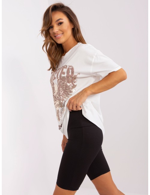 Bawełniany t-shirt z nadrukiem OCH BELLA