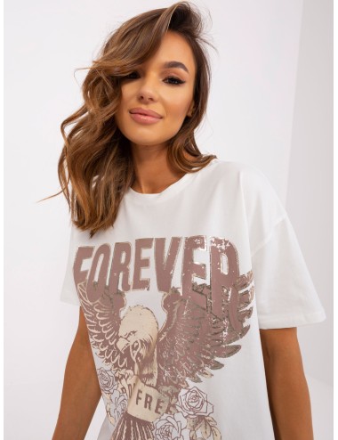 Bawełniany t-shirt z nadrukiem OCH BELLA