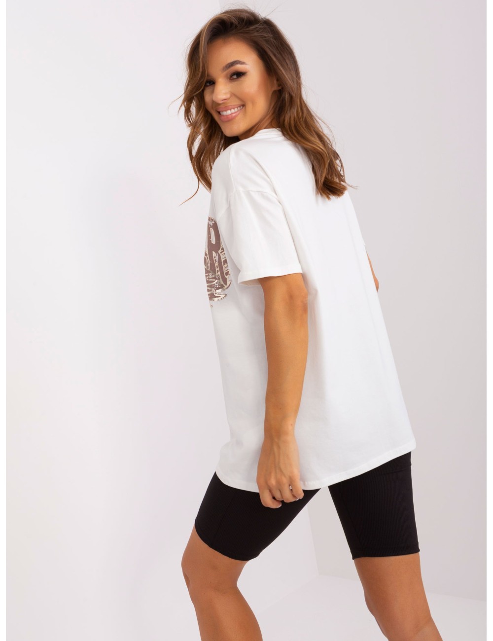 Bawełniany t-shirt z nadrukiem OCH BELLA