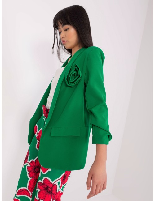 Elegancka marynarka z kwiatem