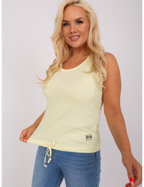 Damski top plus size bez rękawów