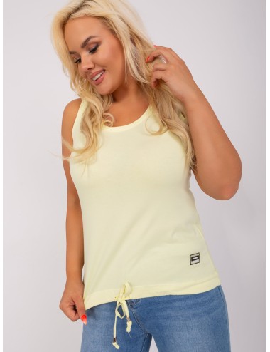 Damski top plus size bez rękawów