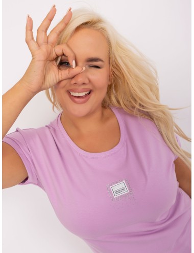 Bluzka plus size z naszywką
