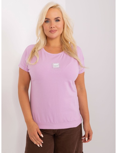 Bluzka plus size z naszywką
