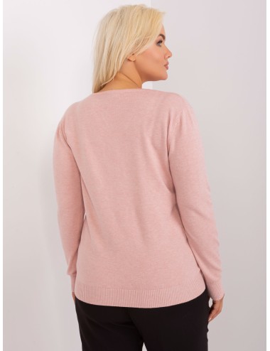 Damski sweter plus size z guzikami