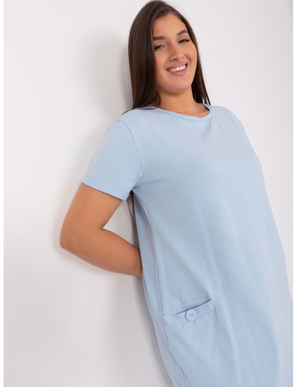 Dresowa sukienka plus size z bawełny