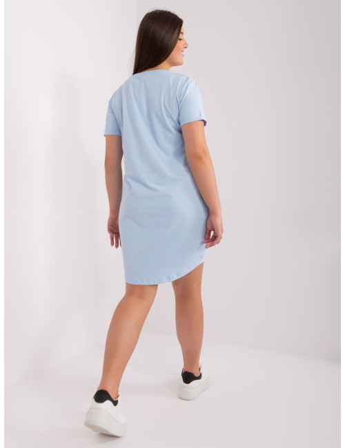Dresowa sukienka plus size z bawełny
