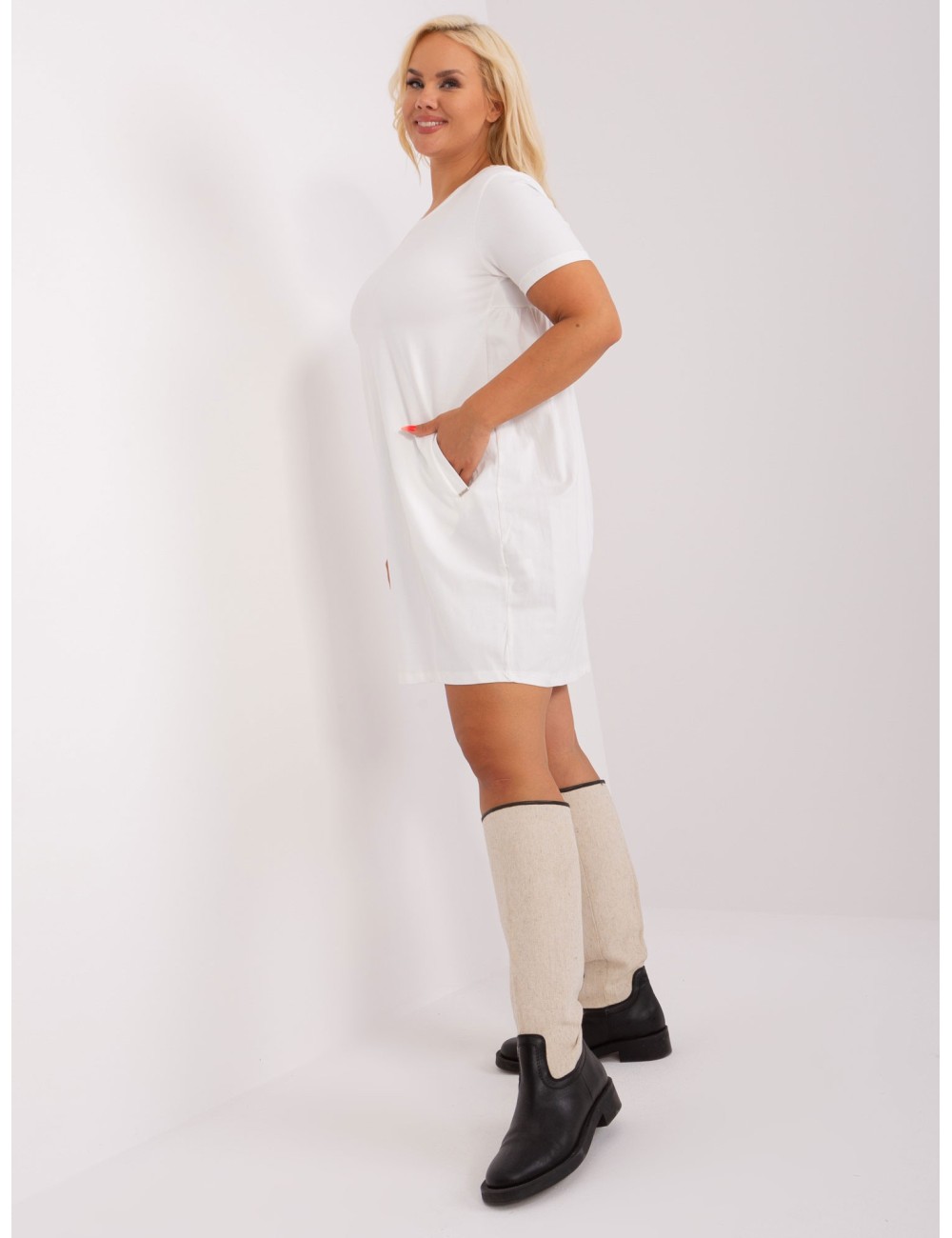 Sukienka plus size z bawełny