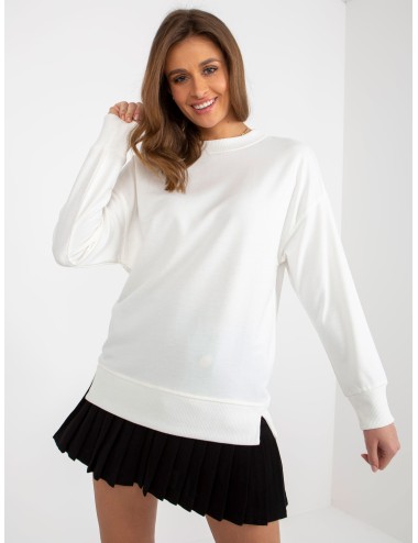 Luźna bluza bez kaptura z rozcięciami