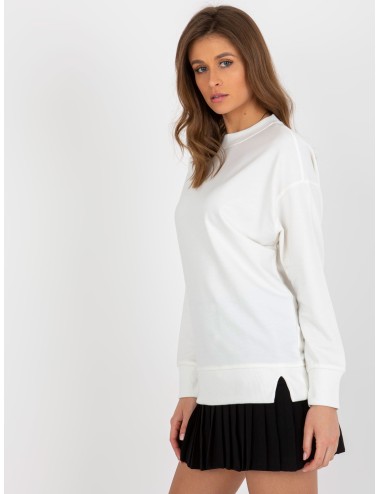Luźna bluza bez kaptura z rozcięciami