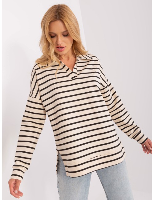 Bluzka oversize z rozcięciami