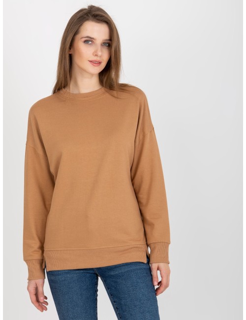 Bluza basic bez kaptura z okrągłym dekoltem