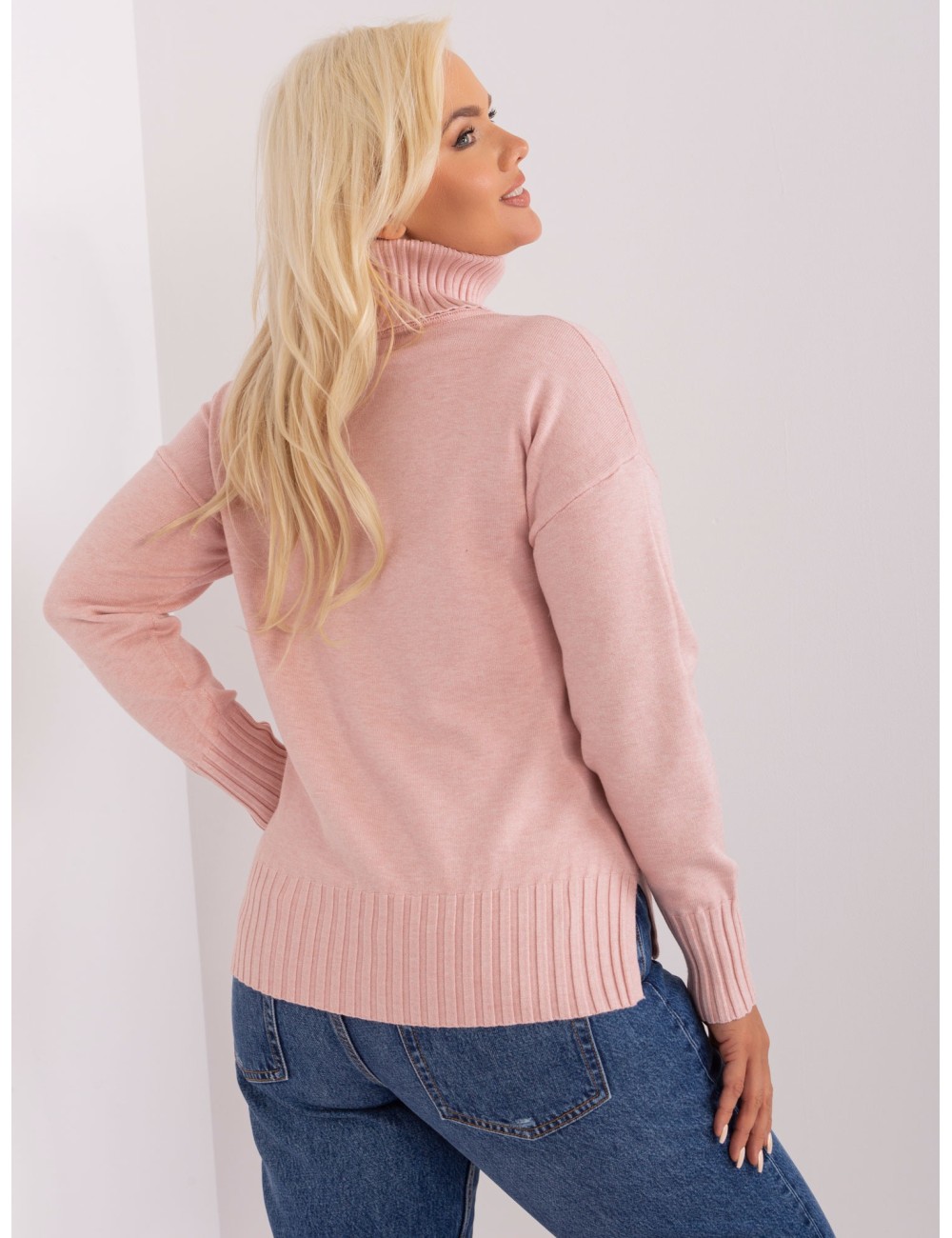 Damski sweter plus size z wiskozą
