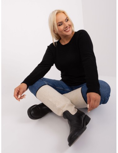 Sweter plus size ze ściągaczami