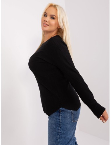 Sweter plus size ze ściągaczami