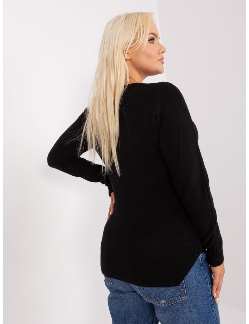 Sweter plus size ze ściągaczami