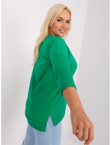 Bluzka damska plus size z bawełny