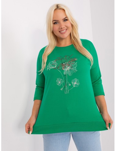 Bluzka damska plus size z bawełny