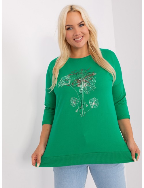 Bluzka damska plus size z bawełny