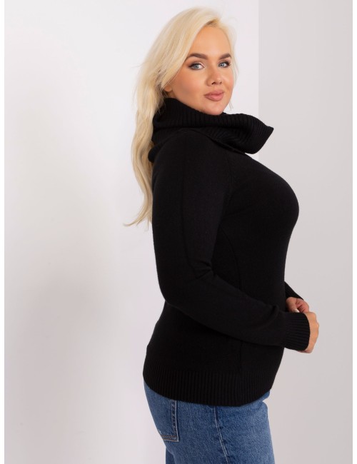 Damski sweter plus size ze ściągaczami