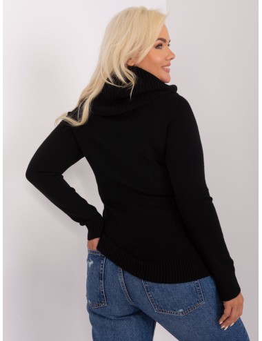 Damski sweter plus size ze ściągaczami