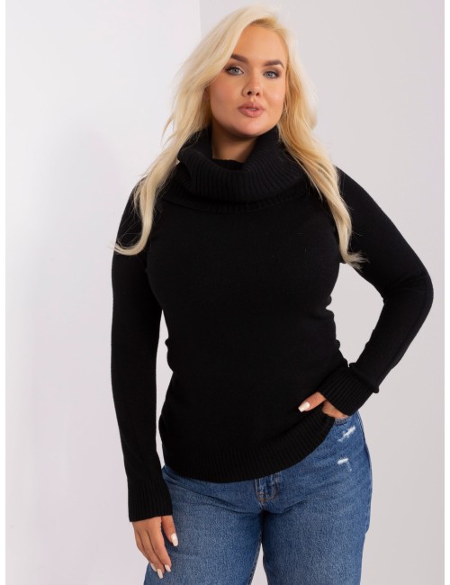 Damski sweter plus size ze ściągaczami
