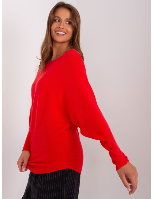 Damski sweter oversize o kroju nietoperza