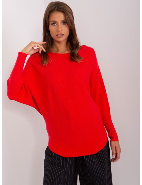 Damski sweter oversize o kroju nietoperza