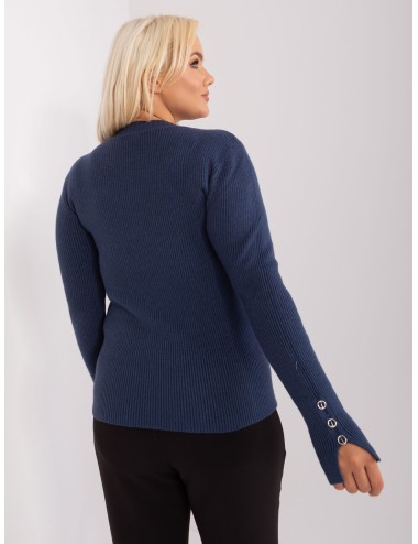 Damski sweter plus size z wiskozą
