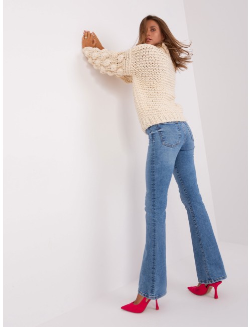Sweter oversize z grubym splotem