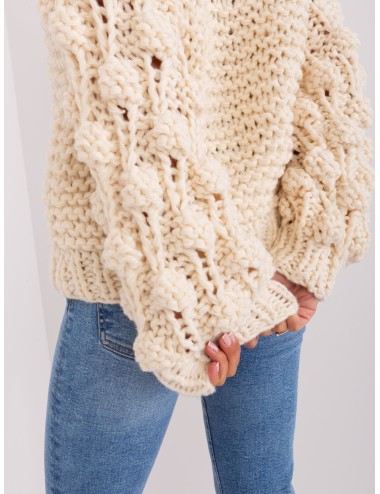 Sweter oversize z grubym splotem
